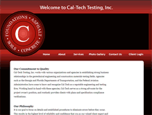 Tablet Screenshot of caltechtesting.com
